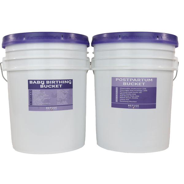 Birth or Postpartum Bucket (Separate Buckets) (Can not ship to P.O. Box)