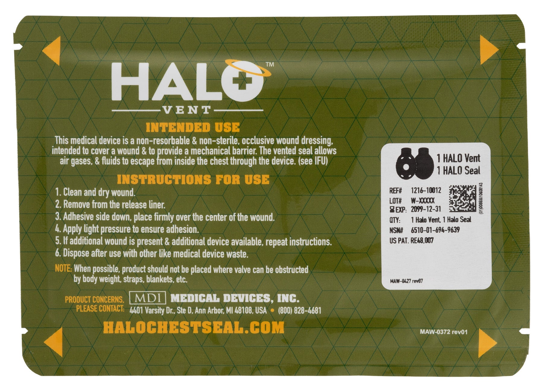 Halo Chest Seal (2pk)