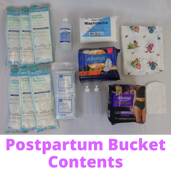 Birth or Postpartum Bucket (Separate Buckets) (Can not ship to P.O. Box)